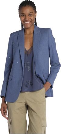 Zadig&Voltaire Valse Blazer - Dames - Blazers - Blauw - 2XS - Jassen