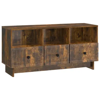 vidaXL Mueble De Tv Con Caj&oacute;n Roble Ahumado 102 X 34,5 X 50 Cm Vidaxl