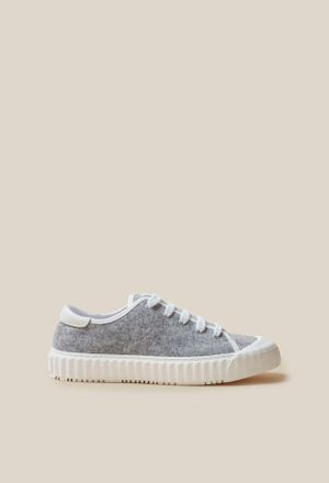 Claudie Pierlot Tennis feutre gris clair