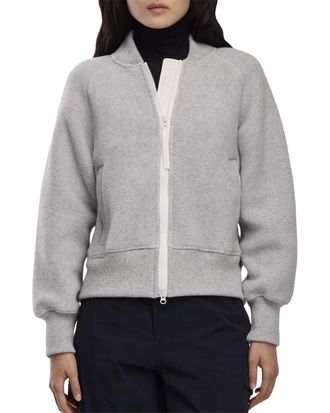 Canada Goose Sierra Fleece Black Label Wool-Blend Bomber Jacket