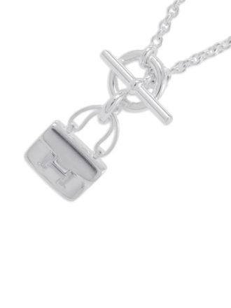 Herm&egrave;s 2021-2024 Sterling Silver Amulettes Constance Bracelet necklace