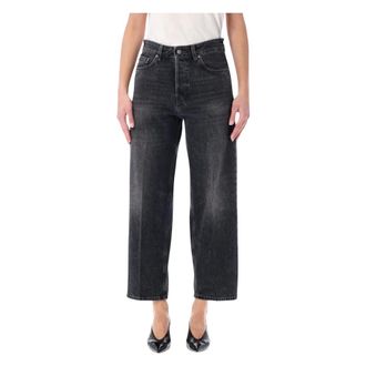 Haikure Betty Jeans - Dames - Cropped Jeans - Zwart - W27 - Katoen - Jeans
