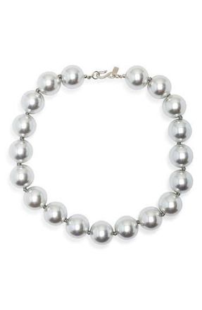 Kenneth Jay Lane Faux Pearl Necklace in Light Gray Pearl at Nordstrom Rack