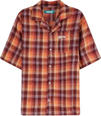 Barrow Barrow Shirts Multi Colour - Heren - Korte mouwen Overhemden - Veelkleurig - L - Katoen - Overhemden