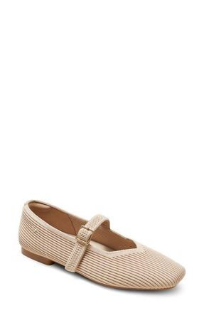 Vivaia Margot Mary-Jane Square-Toe Ballet Flats in Almond at Nordstrom, Size 8.5