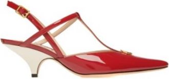 Bally Katy Slingback Leather Pumps, Brand Size 40 ( US Size 9.5 )