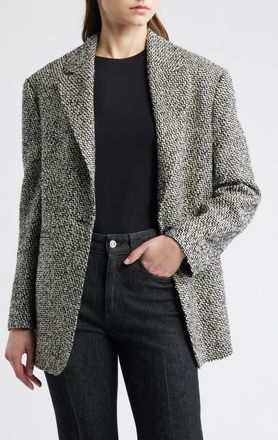 Boss Orange by Hugo Boss Jasata One-Button Blazer in Grey Multi at Nordstrom, Size 14