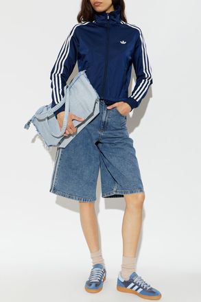 adidas Sweatshirt With Stand-up Collar, Womens, Navy Blue