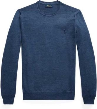Polo Ralph Lauren Stijlvolle Vesta voor een trendy look - Heren - Ronde hals truien - Blauw - XL - Truien & Vesten