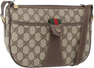 Gucci Pre-owned Cross Body Bags, female, Beige, Size: ONE SIZE Pre-owned Plastic Cross Body Bag
