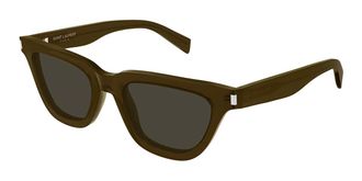 Saint Laurent SL 462 SULPICE 021 Womens Sunglasses Brown Size 53 - Free RX Lenses - Free RX Lenses