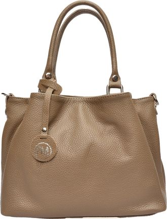 Roberta M Beige Leren Tas