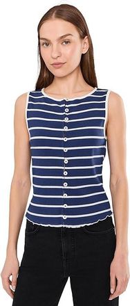 Free People Tilly Striped Tank Top Womens Clothing Navy Combo : LG (Womens 12-14), Cotton