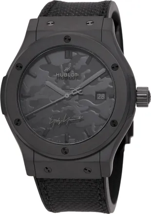 Hublot Classic Fusion Yohji Yamamoto All Black Camo Automatic Mens Watch 542.CI.6670.NR.YOY