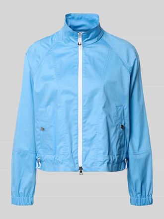 Marc Cain Regular Fit Jacke mit Stehkragen in Sky, Gr&ouml;&szlig;e 34