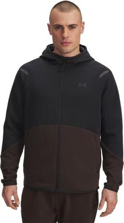 Under Armour Mens Unstoppable Fleece Full-Zip Hoodie - Black/Kona Brown/Black Size XXL