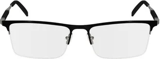 Ferragamo SF2586 Rectangle Semi Rim Eyeglasses - Gray