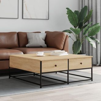 vidaXL Vidaxl - Mesa De Centro Madera De Ingenier&iacute;a Roble Sonoma 100x99x40 Cm