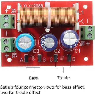 OEM Adecuado Para Altavoces De Dos V&iacute;as De 400 W, Con Filtro Divisor De Frecuencias De 4 A 16 Ohmios Para Frecuencias Altas Y Bajas