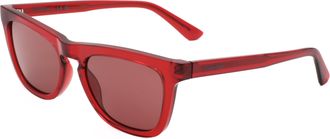 Calvin Klein Womens 53 mm Red Sunglasses