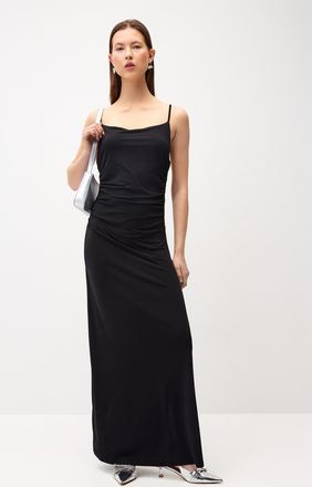 Twik Womens Draped maxi dress