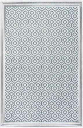 Jonathan Y Designs Marvao Diamond Trellis Indoor/Outdoor Area Rug in Teal/gray at Nordstrom, Size 3Ft 0In X 5Ft 0In
