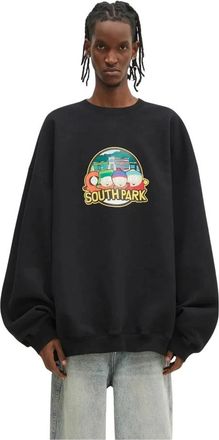 VETEMENTS Southpark Oversized Sweatshirt - Heren - Sweatshirts - Zwart - L - Katoen - Hoodies & sweatvesten