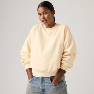 Levi's Vintage Boxy Sweatshirt - Womens - XS - Orange / Rutabaga