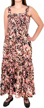 bobi Tiered Maxi Dress In Dream In Paradise