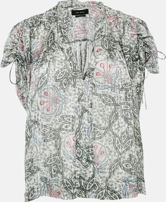 Isabel Marant Multicolor Printed Silk Blouse