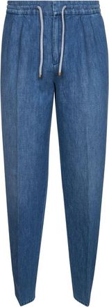 Brunello Cucinelli Heren, Jeans, Blauw, Maat: 3XL Katoen