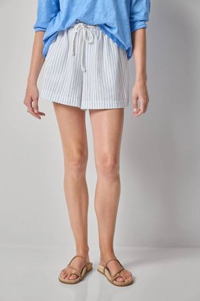 Lilla P Drawstring Short In Capri Stripe