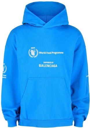 Balenciaga World Food Programme Graphic Print Hoodie