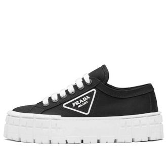 Prada (WMNS) PRADA Double Wheel Re-nylon Gabardine Sneakers Black 1E260M_MMS_F0IAU_F_050