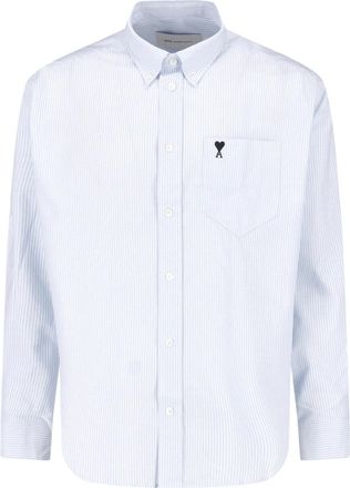 Ami Light Blue Ami De Caur Cotton Shirt