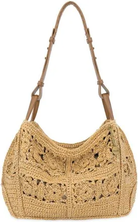 The Sak Los Feliz Hobo Leather Bag in Natural Tonal Flower at Nordstrom