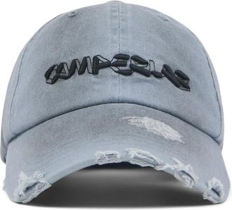 Camperlab distressed-effect baseball cap - unisex - Organic Cotton - One Size - Grey