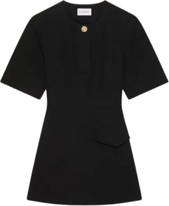 Givenchy Mini Jurk in Wol - Dames - Korte kleedjes - Zwart - S - Wol - Kleedjes