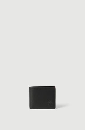 Brunello Cucinelli Brushed leather wallet in Black at Nordstrom