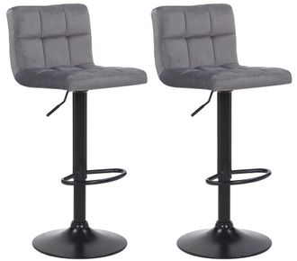 Clp Clp - Juego De 2 Taburetes De Bar Feni Gris