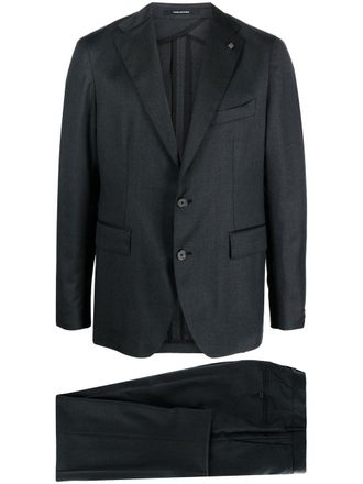 Tagliatore slim-cut wool suit - Black