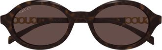 Gucci Sunglasses, unisex, Brown, Size: 51 MM Gg2153S Oval Sunglasses