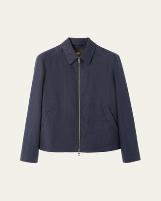 Loro Piana Mens Maurin Full-Zip Blouson