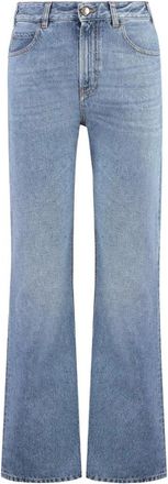 Chlo&eacute; Jeans, Dames, Blauw, W26, Denim, Wide Leg Denim Jeans