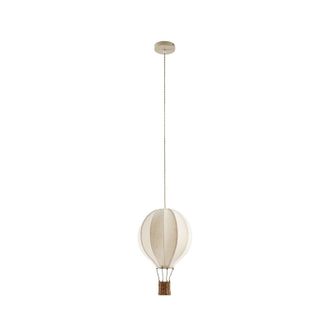 Lindby Lindby L&aacute;mpara Colgante aeris En Blanco De Textura, Tela, Tejido, Seda