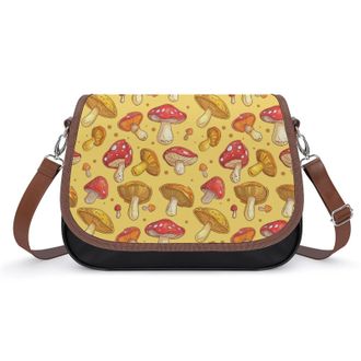 Generic The Various Mushroom Art Crossbody Bags for Women Shoulder Messenger Bag Purse Handbags