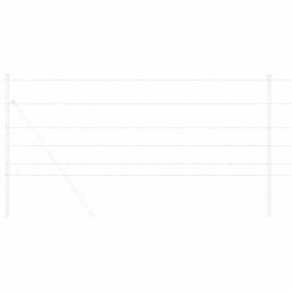 Berkfield Home Modern Field Fence 0.8x100 m Galvanised Steel in Silver