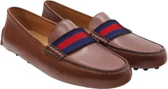 Smathers & Branson Mens Surclingle Driver Shoes In Chestnut