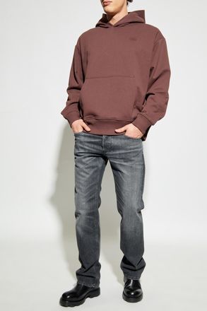 Diesel Sweatshirt S-MACS-HOOD-MEGOVAL-D, Mens, Brown