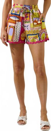Sugarlips Island Sunset Postcard Shorts In Multi